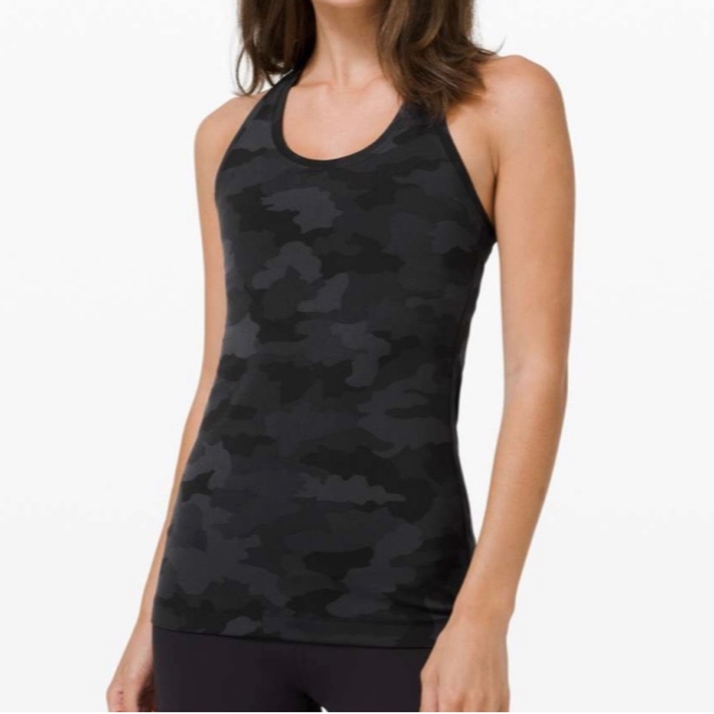 Lululemon Racerback Tank Top- Black Camouflage